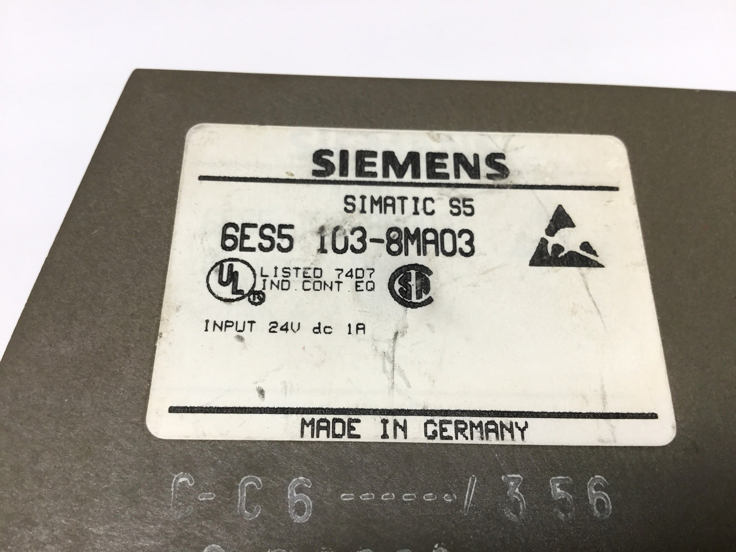 Used Siemens 6ES5 103-8MA03 Simatic PLC Interface CPU Compact Controller 24VDC 20KB