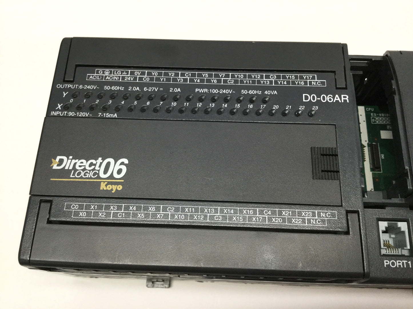 For parts or not working Automation Direct D0-06AR DirectLOGIC 06 PLC I/O 20 In, 16 Relay Out *For Parts*