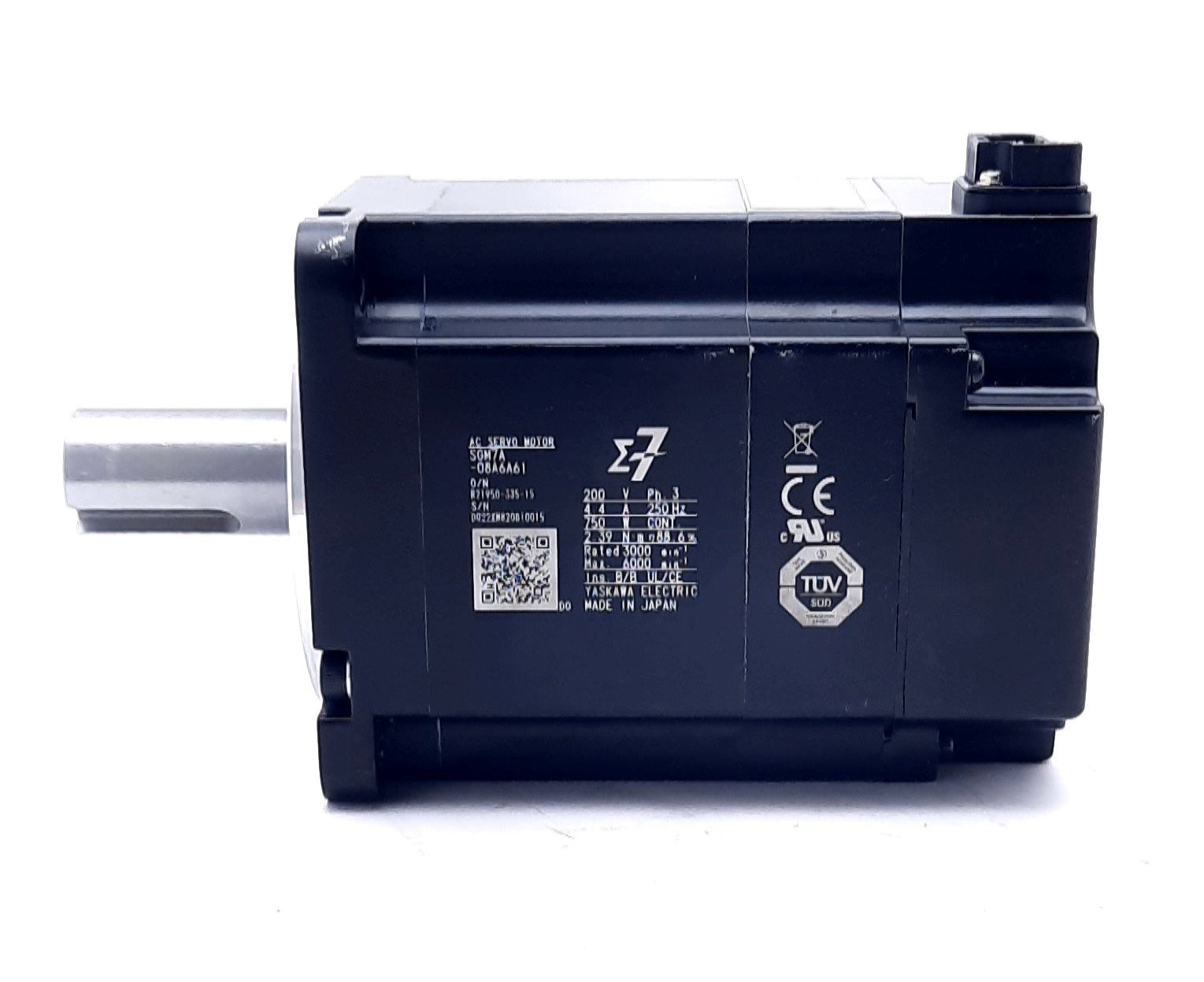 Yaskawa SGM7A-08A6A61 Sigma 7 Rotary Motor Servo Motor 3 Phase 200VAC –  Next Day Automation