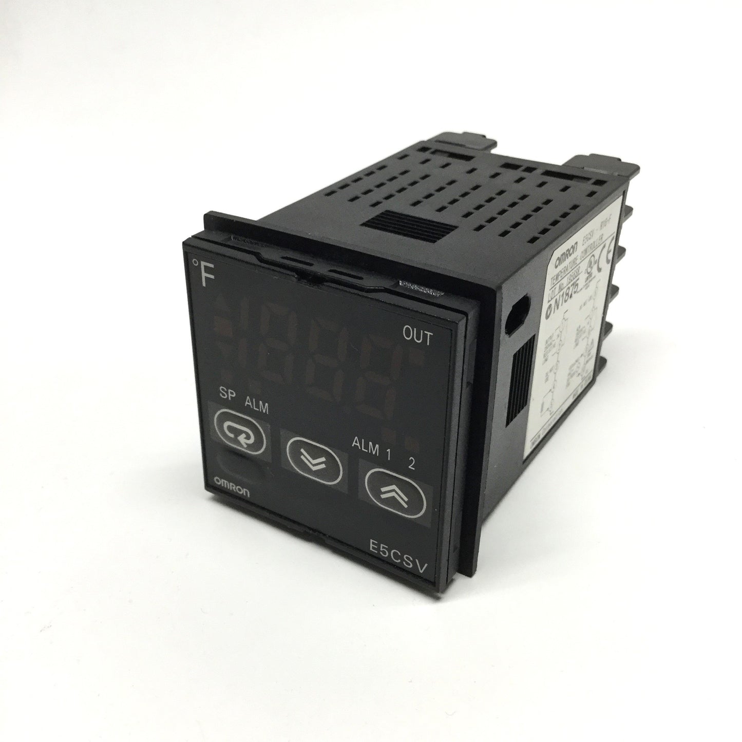 Used Omron E5CSV-R1G-F Temperature Controller, 100-240VAC, Thermistor In, Relay Out