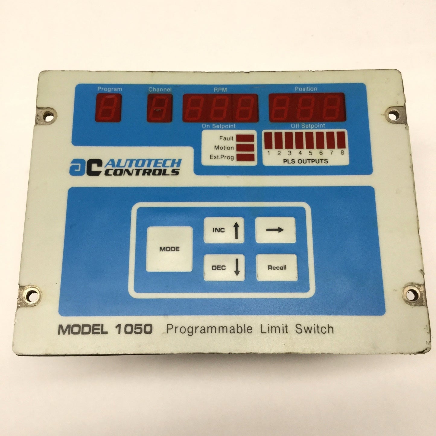 Used Autotech Controls SAC-M1050-A10 Programmable Limit Switch 8x PLS Outputs 120VAC