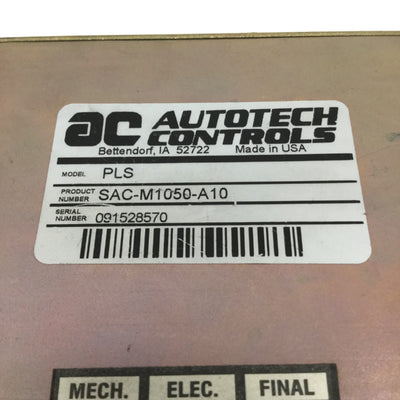 Used Autotech Controls SAC-M1050-A10 Programmable Limit Switch 8x PLS Outputs 120VAC