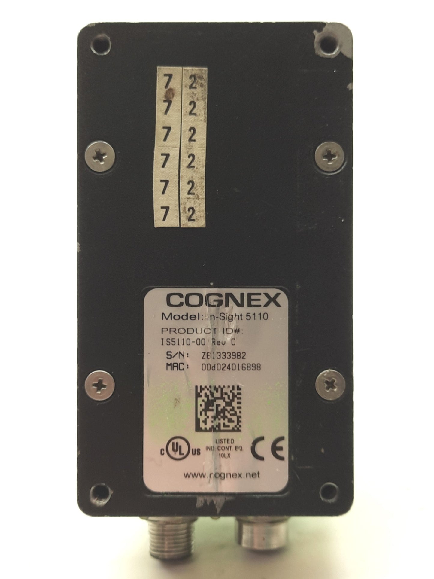 Used Cognex 800-5870-1 A Rev C In-Sight 5110 Vision System, 1/3"CCD, 640x480 @ 60FPS