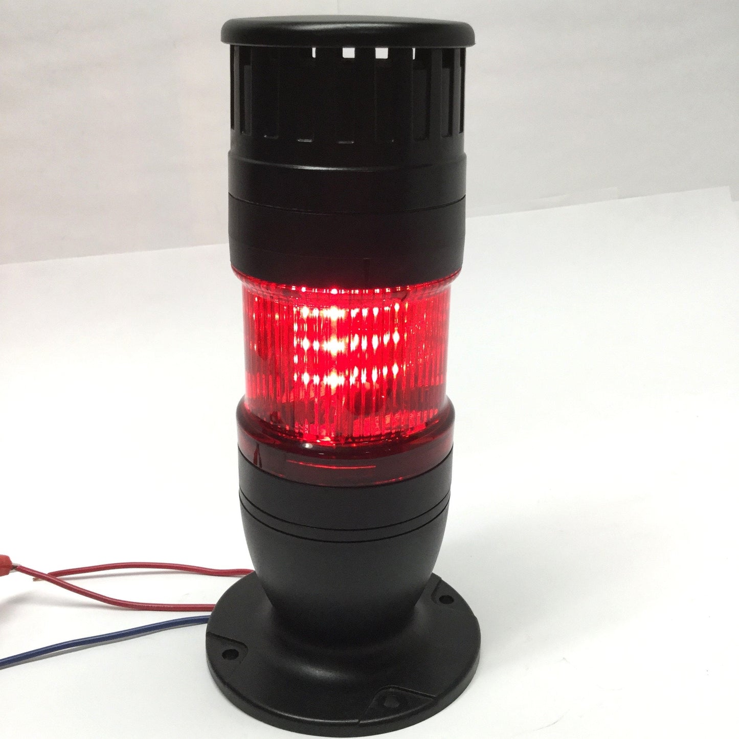 Used Eaton SL7 Stack Light Signal Tower, Red LED w/Audible Alarm 24V AC/DC