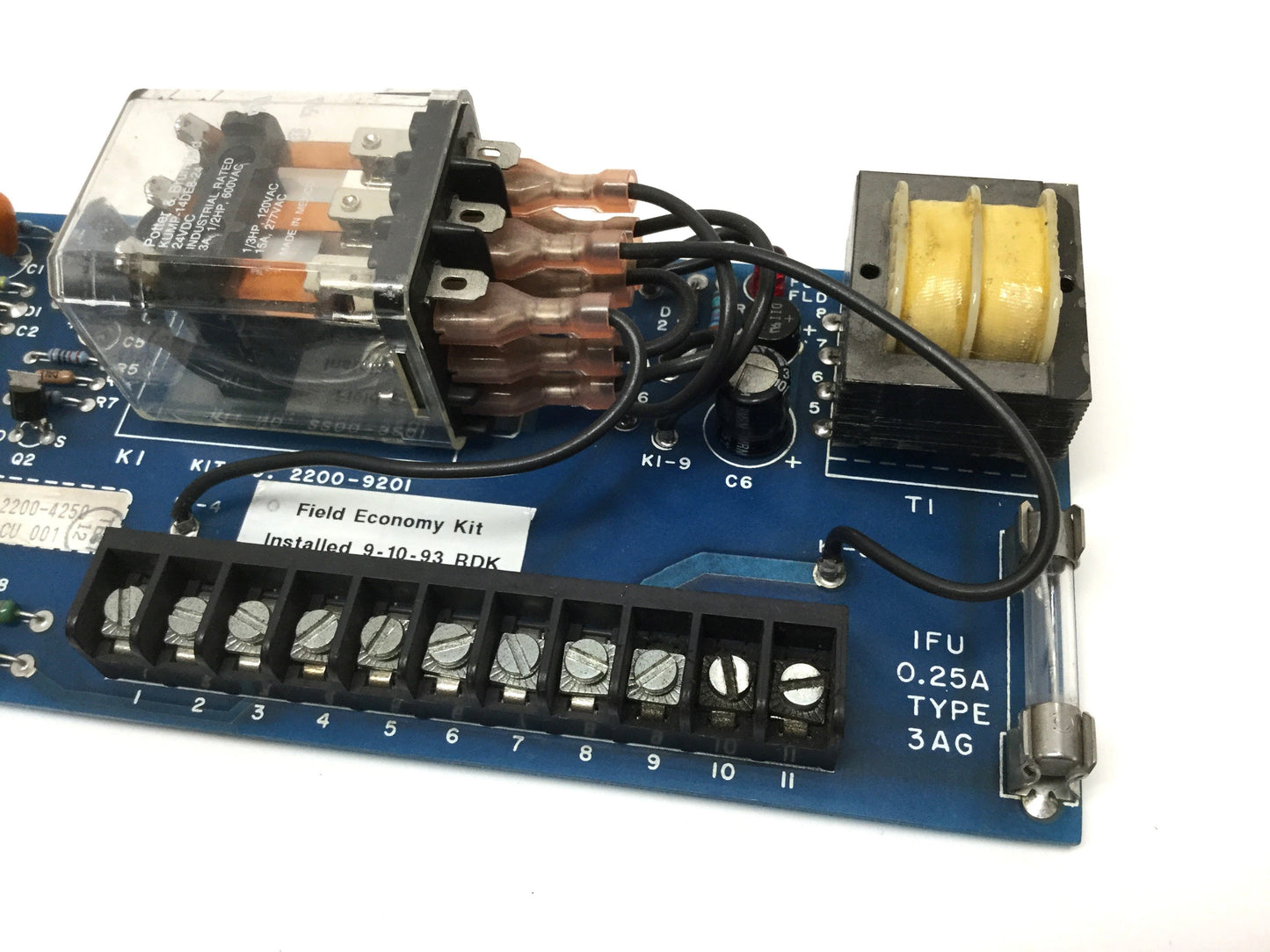 Used Nidec Emerson 2200-9201 Field Economy Kit Board, Winding Degradation Prevention