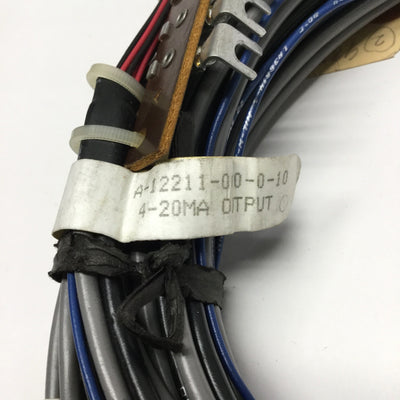 New – Open box Barber Colman A-12211-000-0-10 MACO Analog Output Cable w/Terminal Strip, 4-20mA