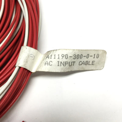 New – Open box Barber Colman A11190-300-0-10 MACO AC Input Cable Assembly 10ft