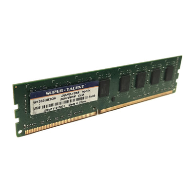 Used Super Talent W1333UB2GH Desktop Memory 2GB DDR3-1333 CL9 240-Pins