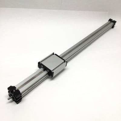 Used Bahr ELK-30 Linear Ballscrew Actuator Positioner 580mm Travel, 70x82mm Carriage