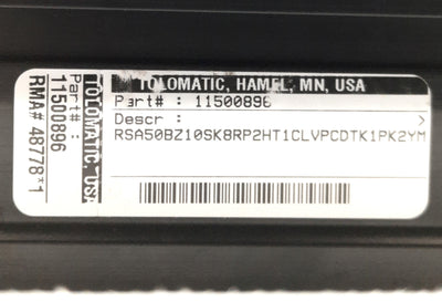 Used Tolomatic RSA50BZ10SK8RP2HT1 Electric Ballscrew Linear Actuator 8" Stroke NEMA34