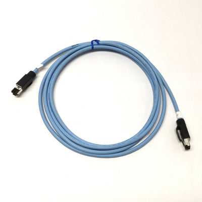 Used Omron XS5W-T421-EMD-K EtherCAT Network Cable Ethernet RJ45-RJ45 4-Pin, 3m Long