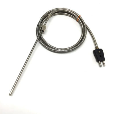 New – Open box Watlow 30DJHGR060D Rigid Sheath Bayonet Thermocouple SS Hose Type J, 8" x Ø3/16"