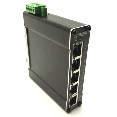 Used N-Tron 1005TX Industrial Ethernet Switch, 5-Port 10/100/1000Mbps, 10-30VDC