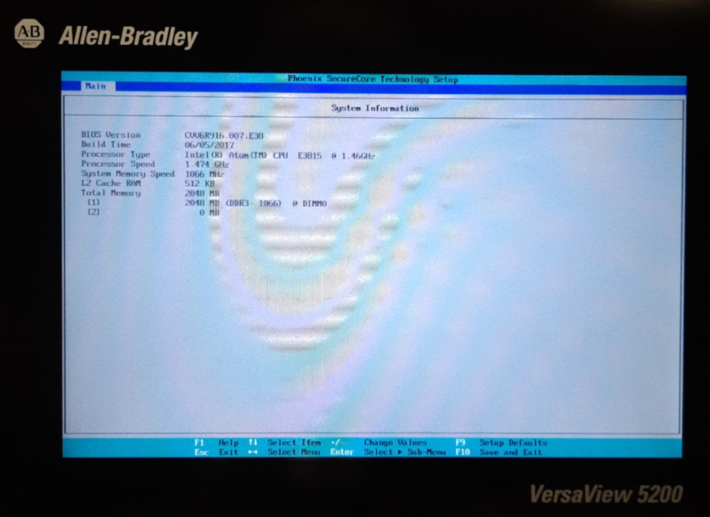 Used Allen Bradley 6200T-12WA VersaView 5200 Thin Client Touch Panel PC 12.1" 24VDC