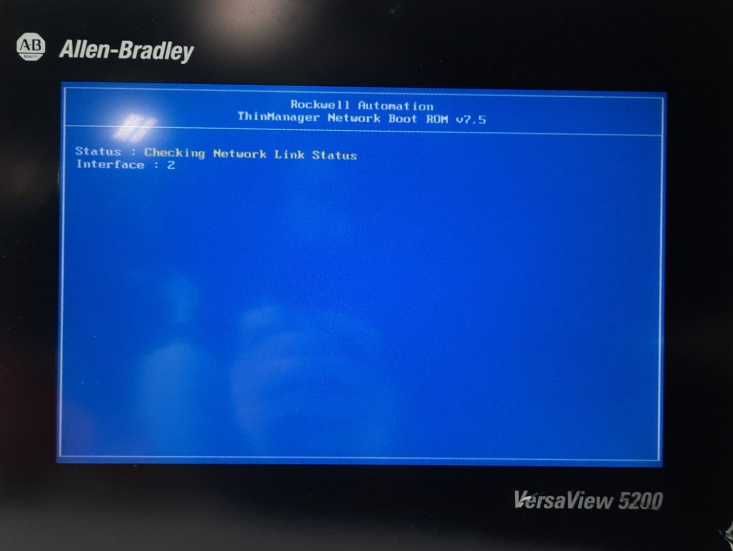 Used Allen Bradley 6200T-12WA VersaView 5200 Thin Client Touch Panel PC 12.1" *Bezel*