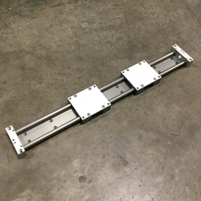 Used Igus WWH-21-10-40-10 drylin Hybrid Carriage on 480mm Double Rail Linear Guide