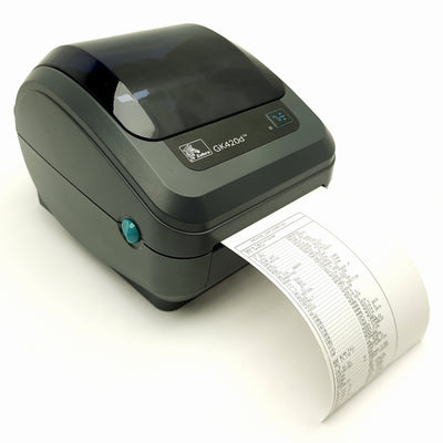 Used Zebra GK420d Thermal Label Printer, 203DPI, 5"/sec, Ethernet/USB, 24VDC *Latch*