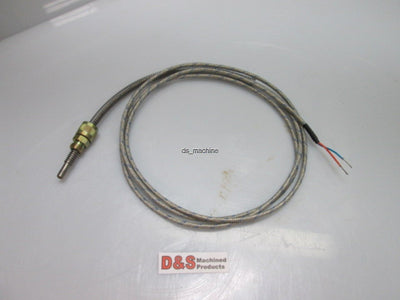 Used Watlow 40EJFGA012A Large Rigid Sheath Thermocouple 74"