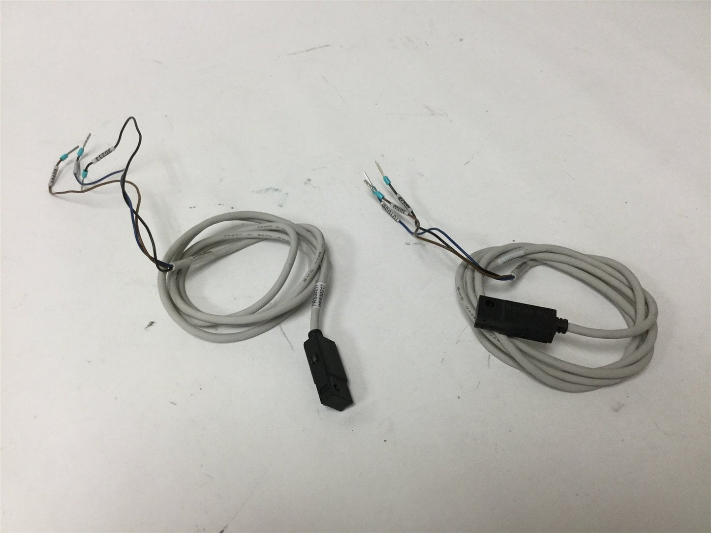 Used Lot of 2 SMC D-H7A2 Cylinder Sensors, Output: PNP, Voltage: 4.5-28VDC, 3-Wire