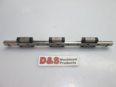 Used IKO LWL7B 6.5" Linear Rail with 3 Slides