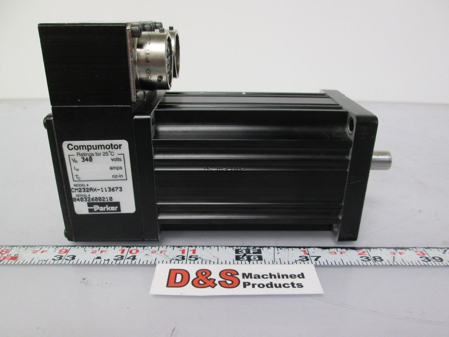 Used Parker Compumotor CM232AX-113673 Brushless DC Servo Motor 340V NEMA Size 23