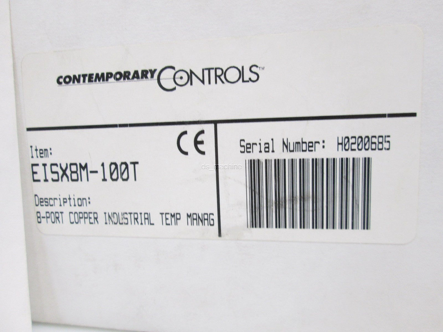 Used Contemporary Controls EISX8M-100T 8-Port 10BASE-T/100BASE-TX Compact Switch