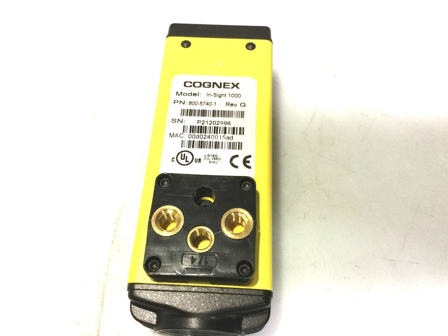 Used Cognex 800-5749-1 Rev G In-Sight 1000 Machine Vision Camera 640x480 16MB 30FPS