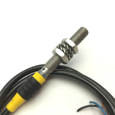 Used Turck BI1.5-EG08-AP6X-V1131 Inductive Proximity Sensor, 1.5mm, 10-30VDC, NO PNP