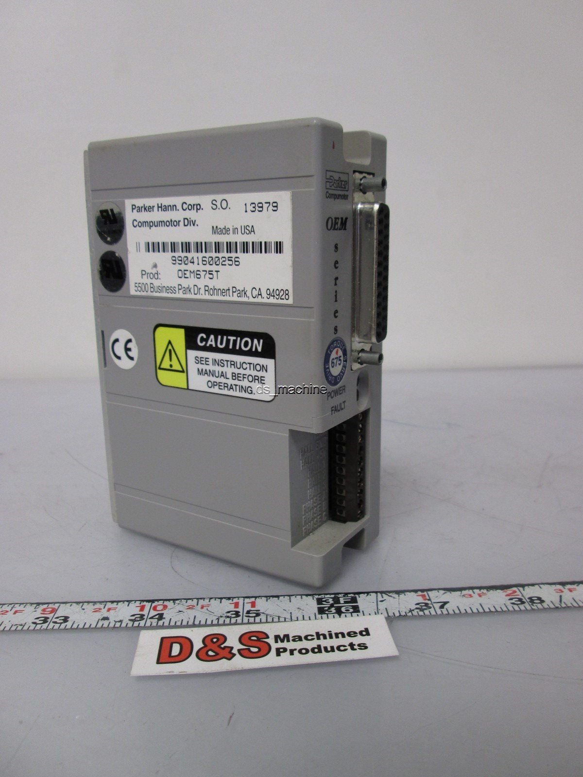 Used Parker Compumotor OEM675T Servo Motor Drive 25-75VDC 12A Hall Effect