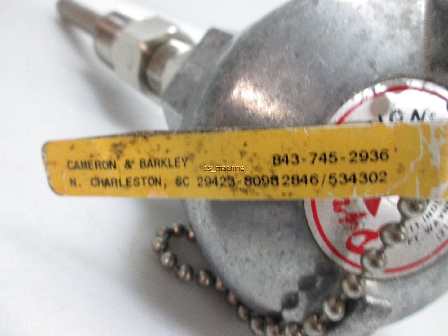 Used Pyromation J49U-S4D0408-8HN31-SL Thermocouple w/316-HT-208042 1/2" Shaft Dia