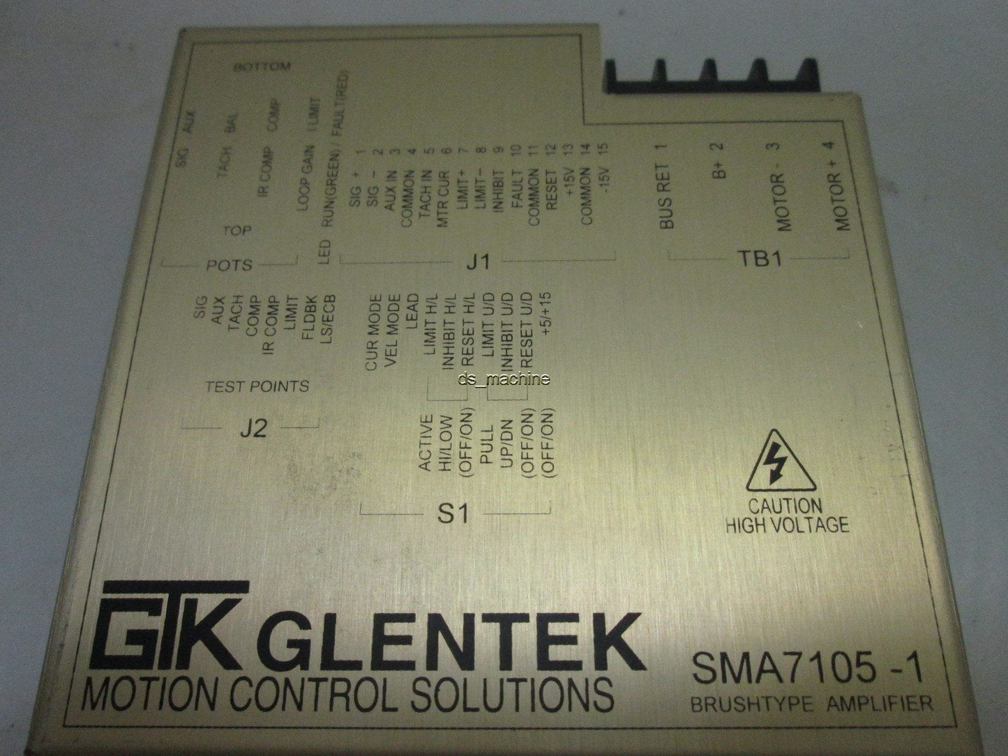 Used GTK Glentek SMA7105-018-001A-1 REV-A Brushtype Amplifier