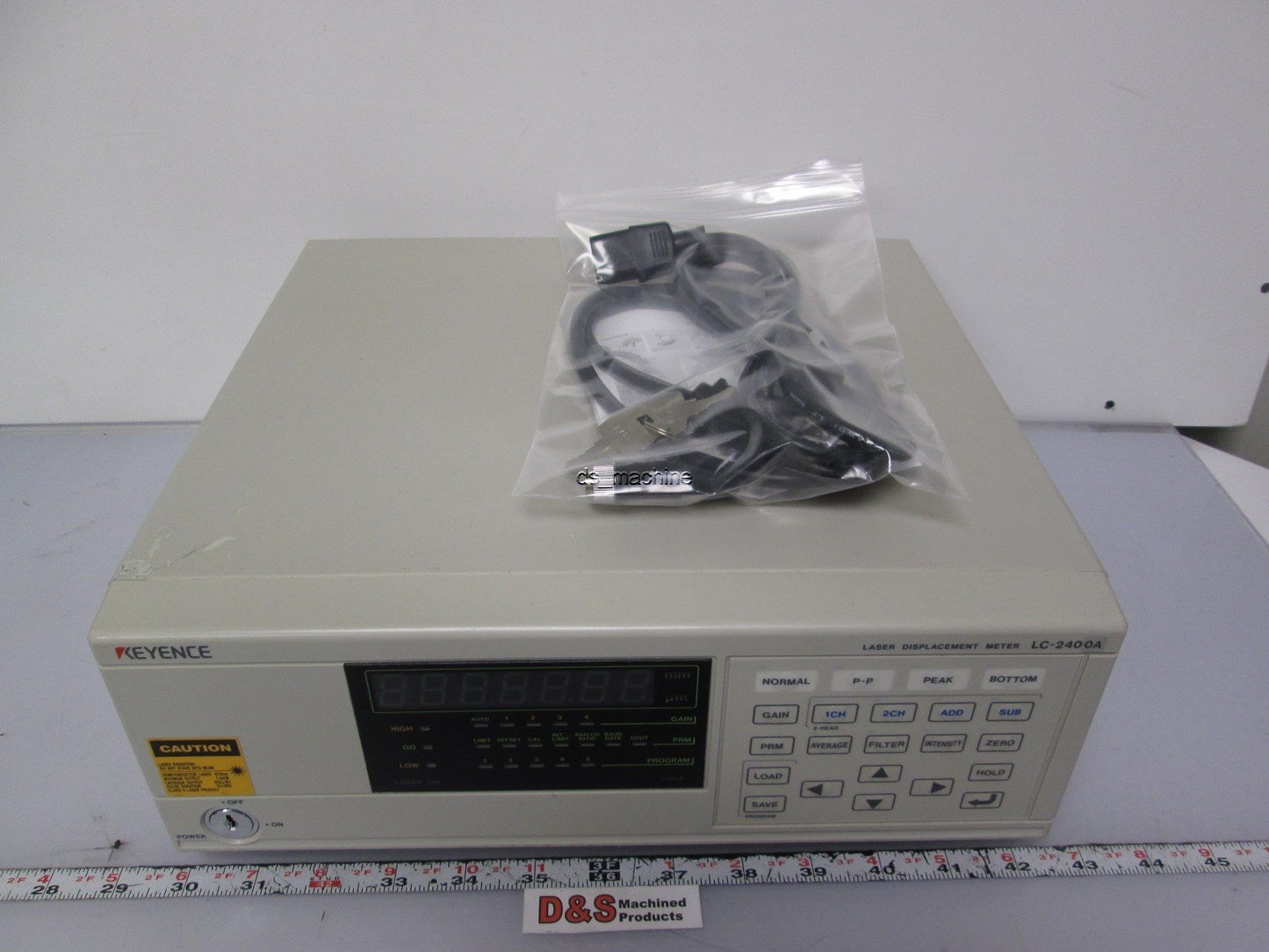 Used Keyence LC-2400A Laser Displacement System w/ Dual Laser Interfaces, Digital I/O