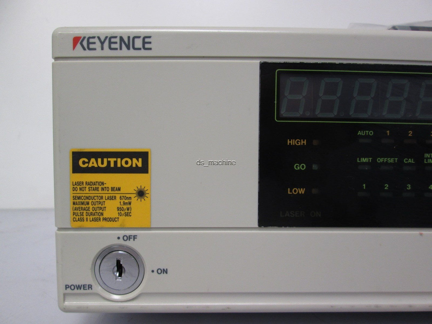 Used Keyence LC-2400A Laser Displacement System w/ Dual Laser Interfaces, Digital I/O