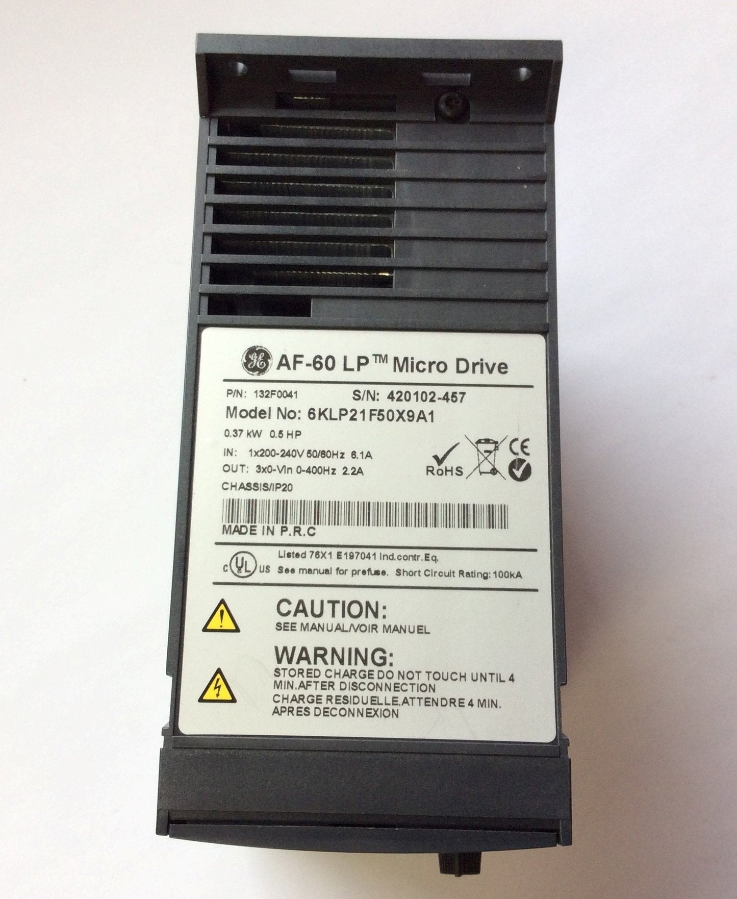 New Other GE AF-60 LP 6KLP21F50X9A1 Micro Drive 0.5HP 0.37KW 200-240VAC 6.1A