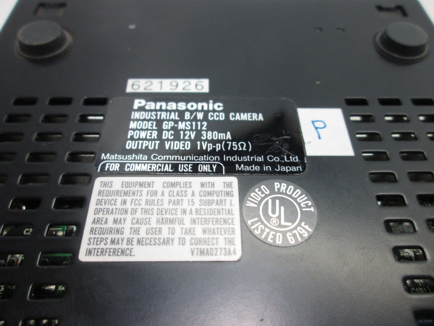 Used Panasonic GP-MS112 Industrial B/W CCD Camera Controller