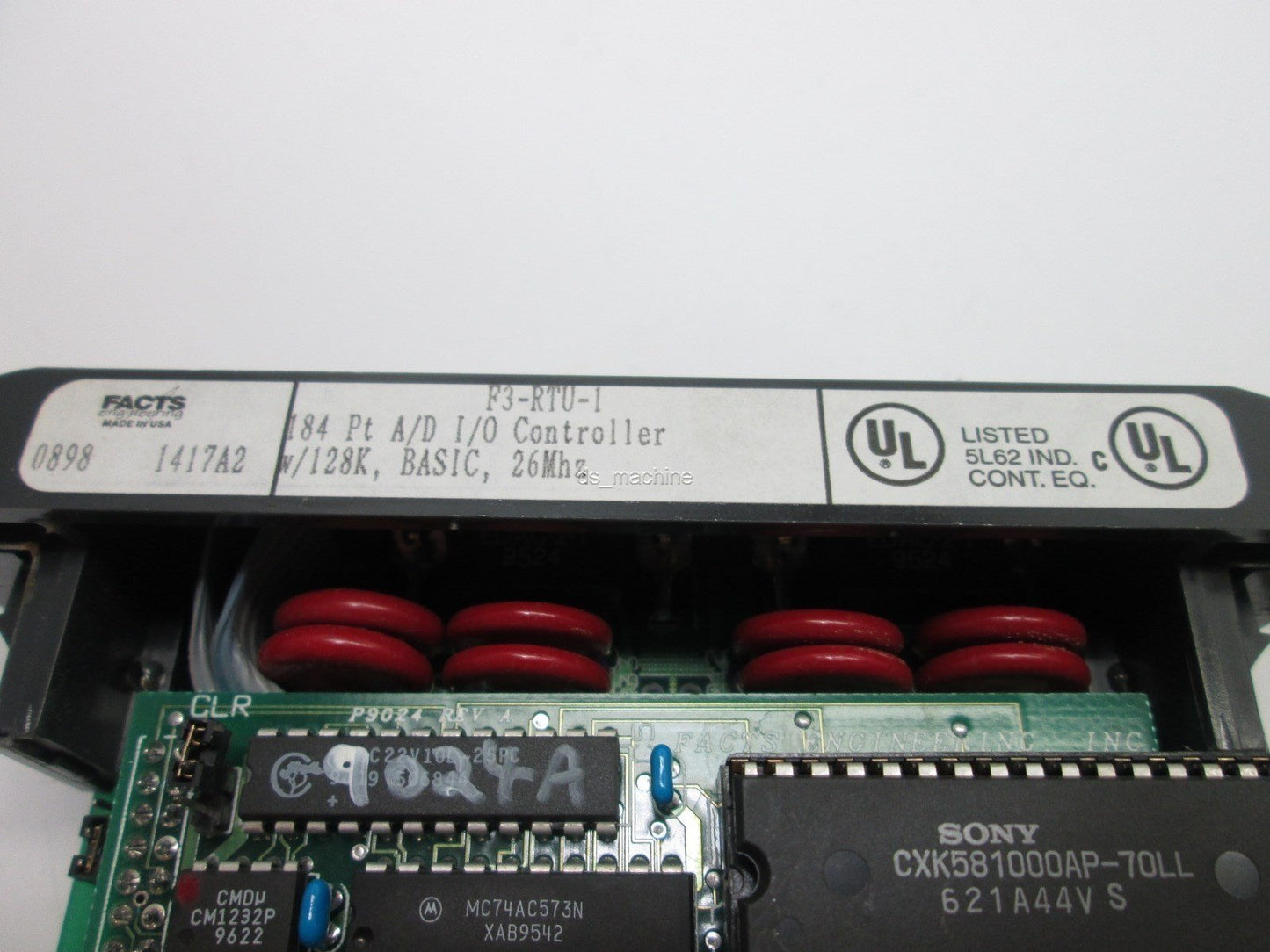 Used Facts Engineering F3-RTU-1 184 Bridge CPU Controller w/128k, BASIC, 26Mhz