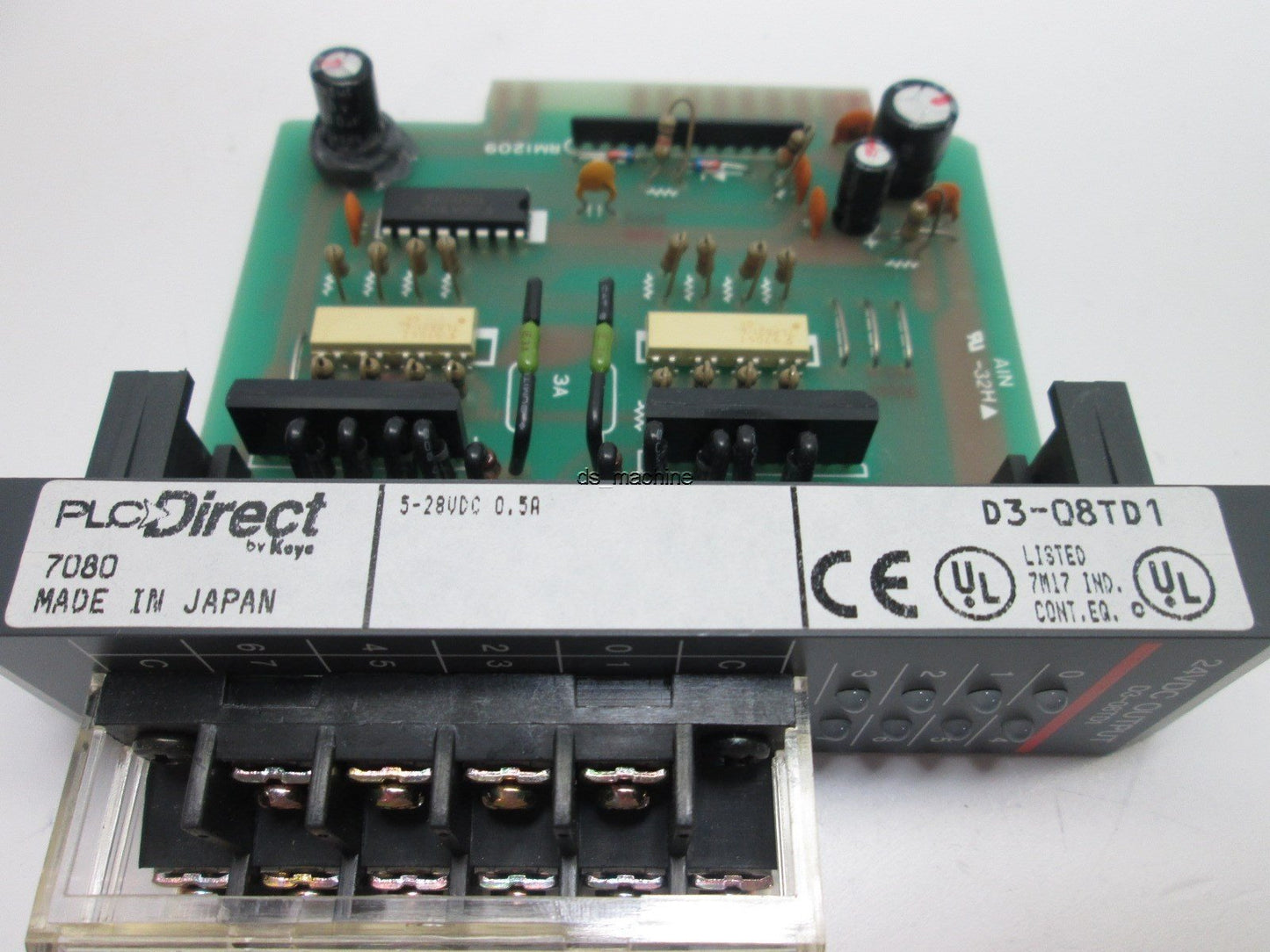 Used PLC Direct D3-08TD1 Output Module 5-28VDC, 0.5A