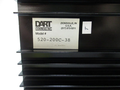 Used Dart Controls 520-200C-38 DC Drive 240VAC Input 0-180VDC Arm 200VDC Field 2HP