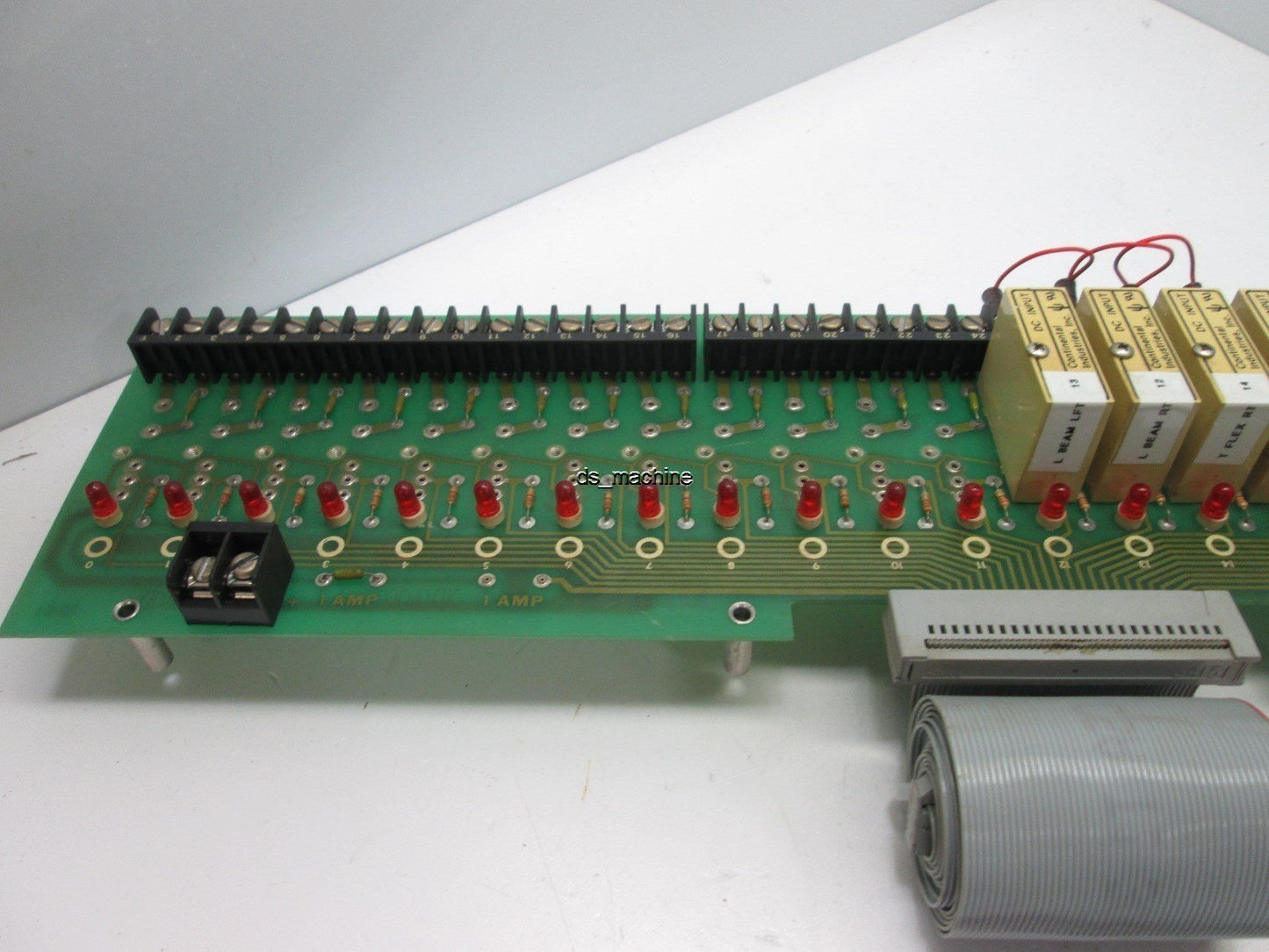 Used Continental Industries I.O-UMR-24-000 I.O Module Mounting Board w/x5 IDC5 Input