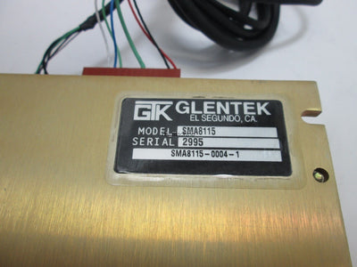 Used Glentek SMA8115-0004-1 Trapezoidal Mode Brushless Amplifier w/Cable