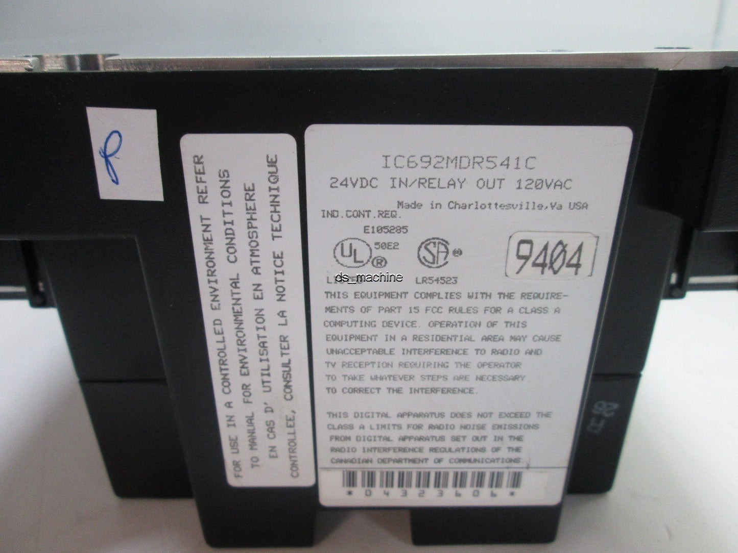 Used Ge Fanuc IC692MDR541C I/O Module w/Ge Fanuc IC692CPU211D CPU Module