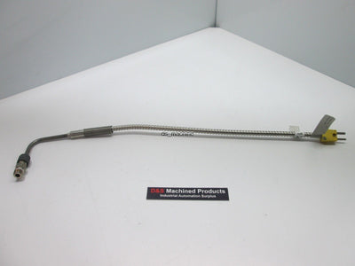 Used Pyro Matic MGK0E-IT04A-(A02L)-N012Q Type K Thermocouple, 15" Long