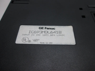 Used Ge Fanuc IC693MDL641B Input Module 24VDC 16PT NEG LOGIC