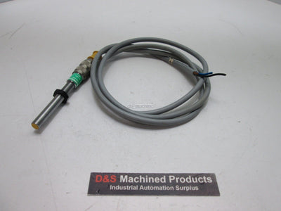 Used Turck Bi1-G08-AN6X-H1341 Proximity Sensor, 10-30VDC, 1mm Range w/Cable