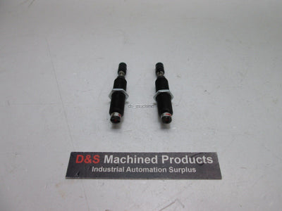 Used Lot of 2 Enidine PMX8IF1B Shock Absorber, 2.5mm Shaft Diameter, 5.5mm Stroke