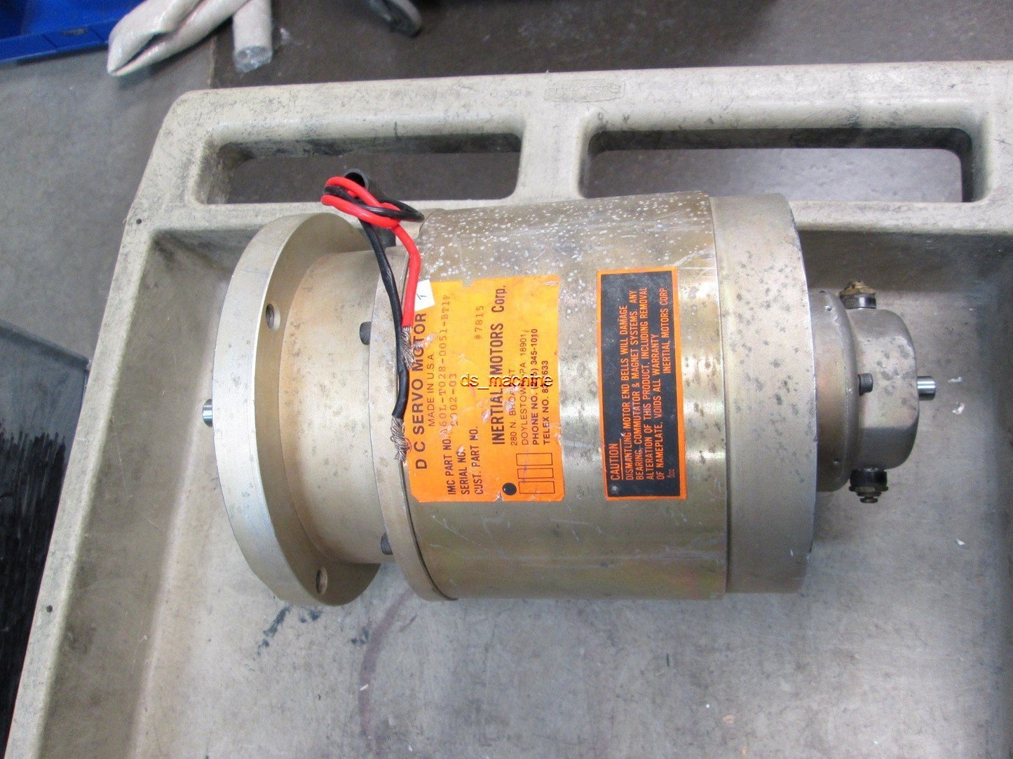 For Parts Inertial Motors Corp. A60L-T028-0051-BT1F DC Servo Motor *AS-IS*