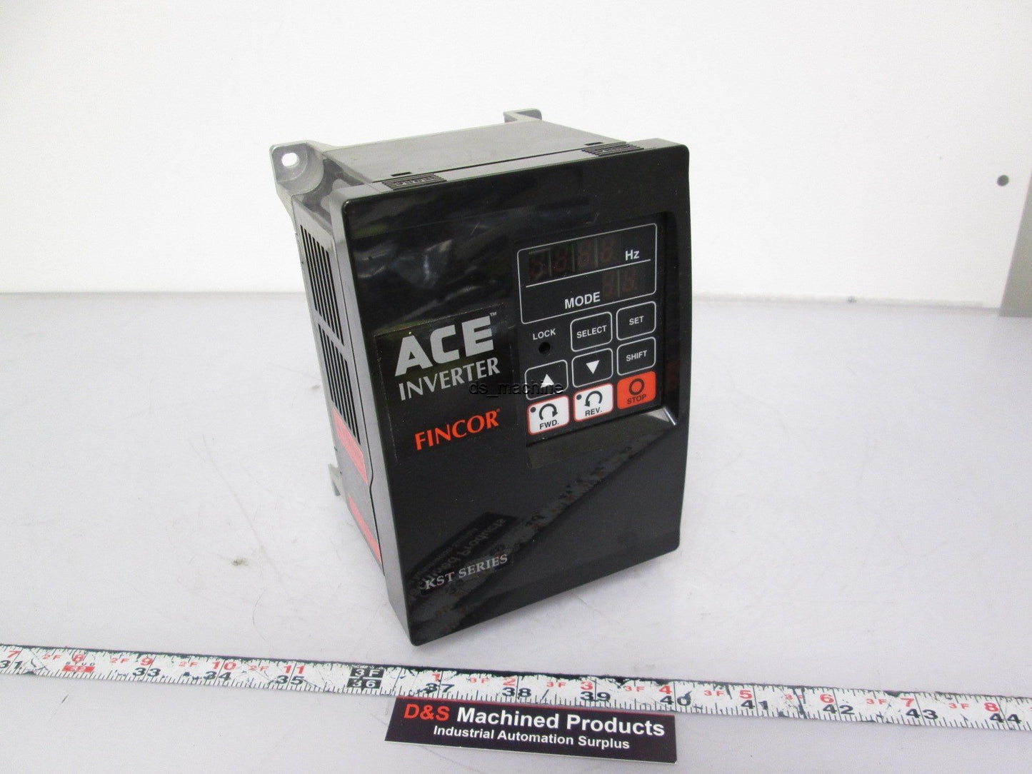 Used Boston Fincor ACE-KST-230V-3P-05HP Inverter 200-230VAC 3PH 2.9A 0.5HP 0.2-400Hz