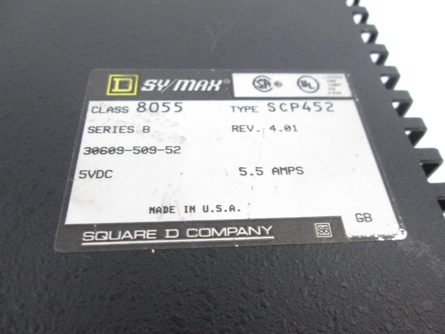 Used Square D SCP452 SY/MAX 8055 Series B Rev 4.01 Processor Module