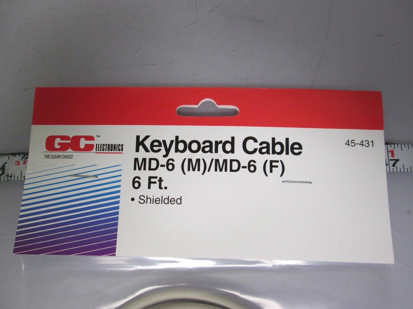 New Lot of 5 New GC Electronics 45-431 Keyboard Extension Cable 6' MD-6 PS/2