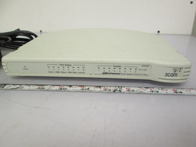 Used 3Com 1679-110-000-5.00 OfficeConnect 8-Port Dual Speed Switch 10-30VDC 1A